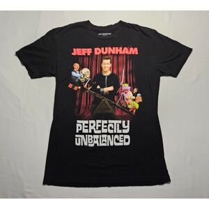 Jeff Dunham Perfectly Unbalanced Tour Graphic T-Shirt Men Size M Black Cotton
